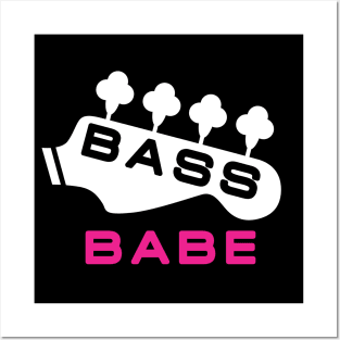 Bass player girl Posters and Art